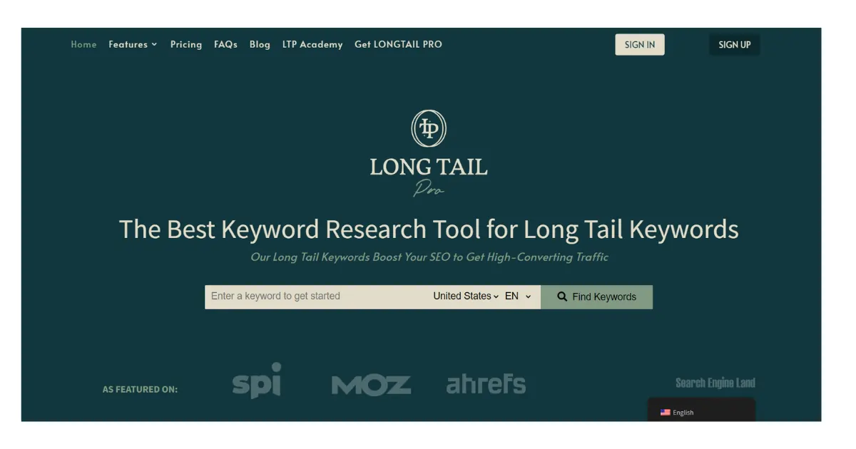 What is Long tail pro tool for find long tail keyword?